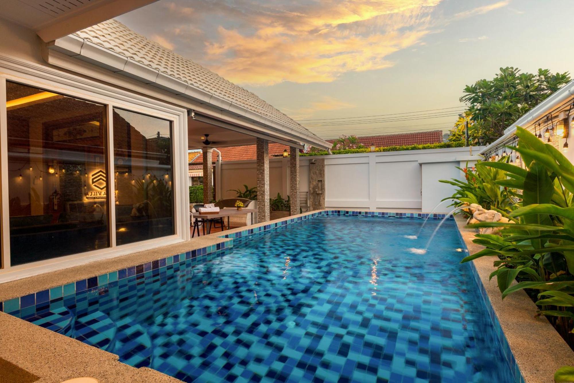 Pattaya Private Villa - Pool,Sauna,Snooker,Bbq Luaran gambar